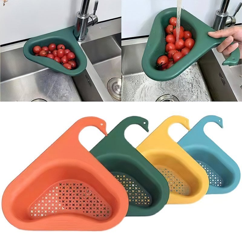 🎁2025 Hot Sale🎁  Kitchen Sink Drain Basket Swan Drain Rack