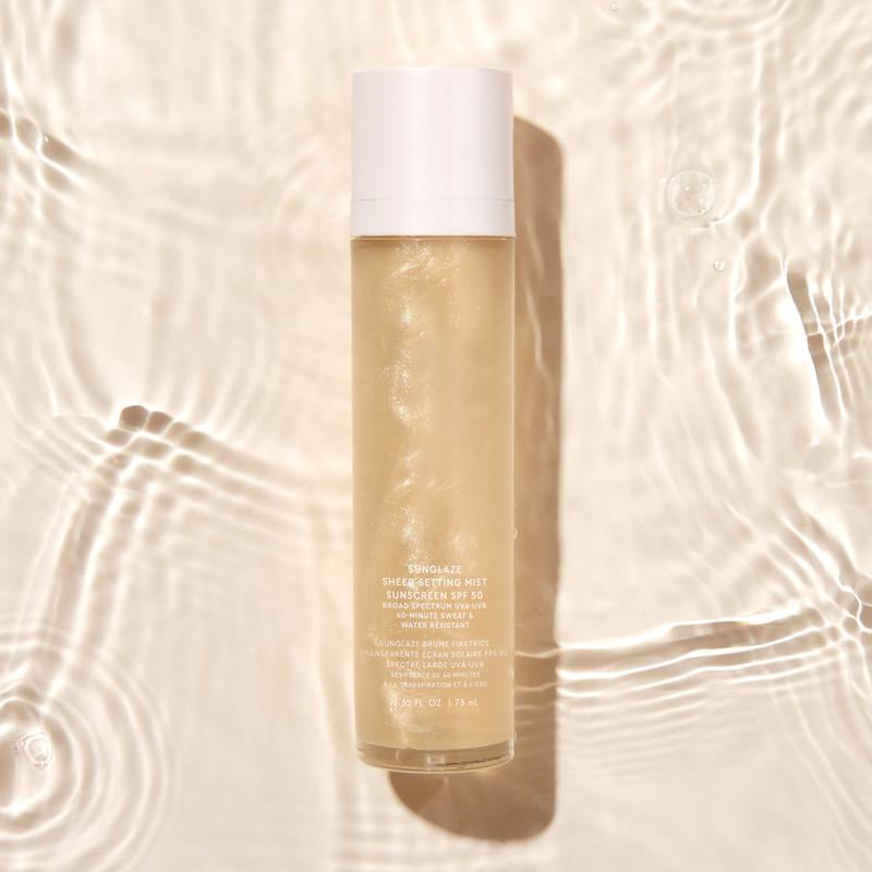 🏆️Sunglaze Setting Mist – Sheer SPF 50 ☀️💦