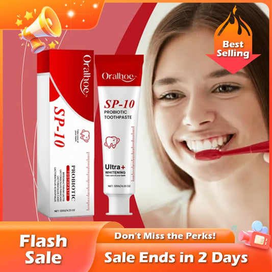 🏆Flash Sale⚡ 50K+ SOLD! Almost Gone-💥🔥 Super Probiotic Toothpaste Spring Mint Burst – Strengthens Enamel, Brightens Smile & Delivers Long-Lasting Freshness,Best Gifts
