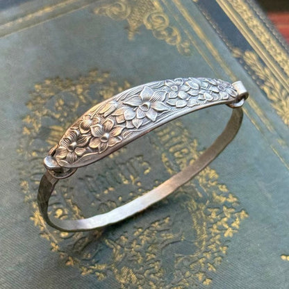 🔥LAST DAY 60% OFF✨Handmade Sterling Spoon Bangle - Crafted from Authentic Vintage Silverware