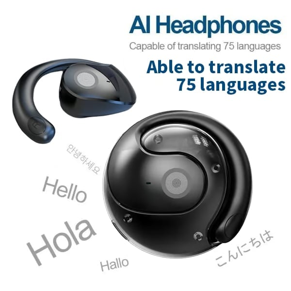 🏆#1 Best Seller ⏰ 49% OFF 💎AI Translation Wireless OWS Bluetooth5.4 Earphones (Fit iOS & Android)