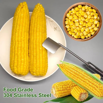 🔥Last Day Promotion-49%OFF - 2025 NEW Long Handle Stainless Steel Corn Stripping Tool