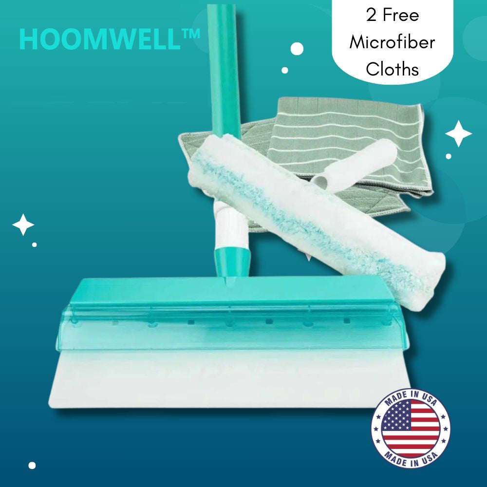 HOOMWELL™ Recyclable Silicone Window Squeegee Kit