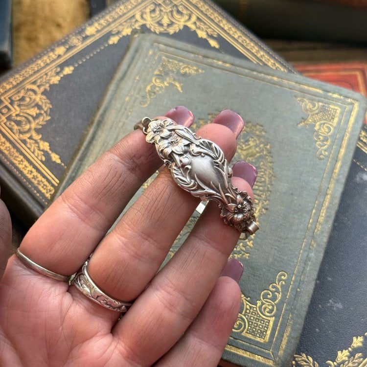🔥LAST DAY 60% OFF✨Handmade Sterling Spoon Bangle - Crafted from Authentic Vintage Silverware