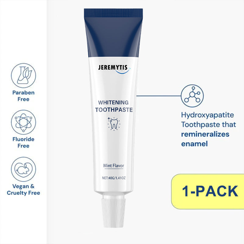 🦷  Fluoride-Free Hydroxyapatite Teeth Whitening Toothpaste with Coconut Oil & Xylitol ❄️