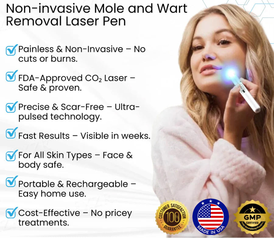 🔥【OFFICIAL STORE】ODEIUN™ Non-Invasive Mole and Wart Removal Laser Pen
