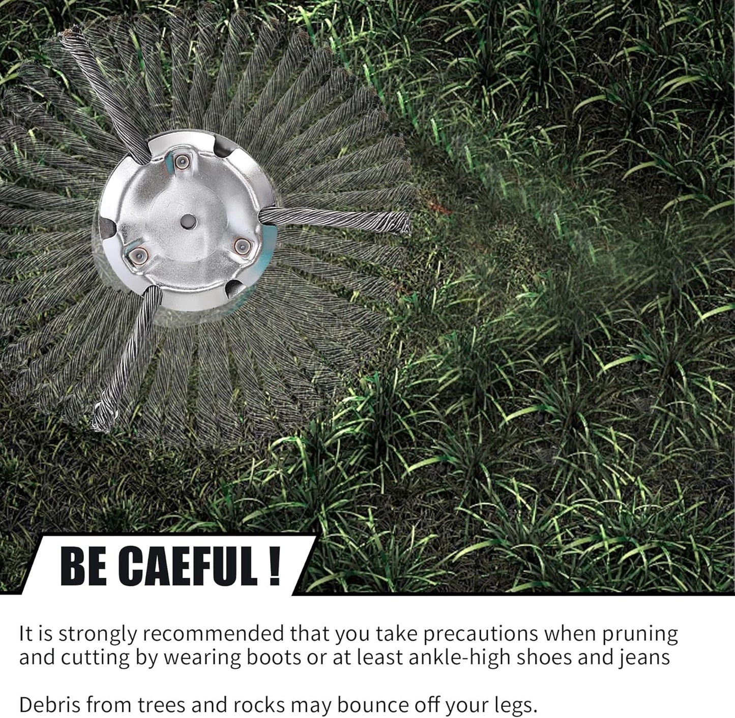 ⚡Flash Sale💥6 inch Steel Wire Brush Cutter Trimmer Head