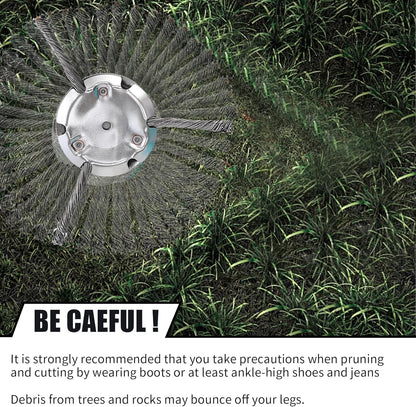 ⚡Flash Sale💥6 inch Steel Wire Brush Cutter Trimmer Head