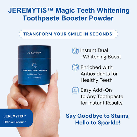 Magic Whitening Toothpaste JEREMYTIS™  Powder with Hydroxyapatite - World's First & Only! Sprinkle or Dip!