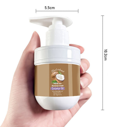 🥥 LAST DAY 70% OFF ! 🔥Coconut Facial Hair Removal Cream