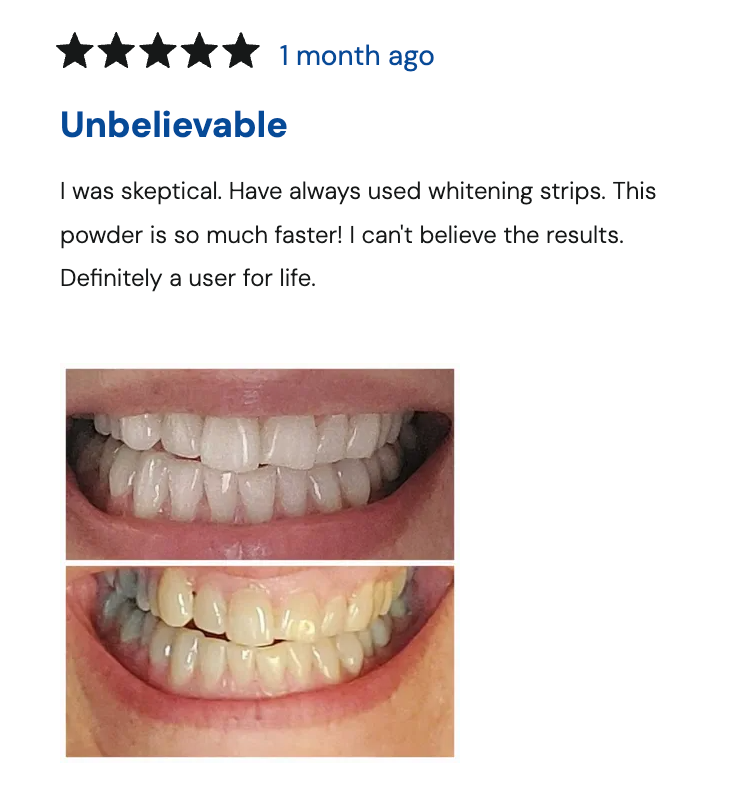 Magic Whitening Toothpaste JEREMYTIS™  Powder with Hydroxyapatite - World's First & Only! Sprinkle or Dip!