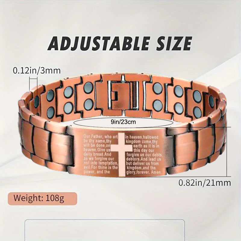 💥【2025 New Arrival】100% Pure Copper Magnetic Power Bracelet — Boost Circulation, Banish Fatigue
